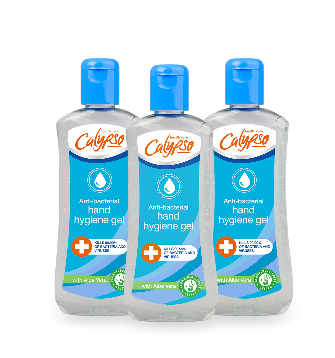 Calypso Hand Hygiene Gel 200ml 3 bottles