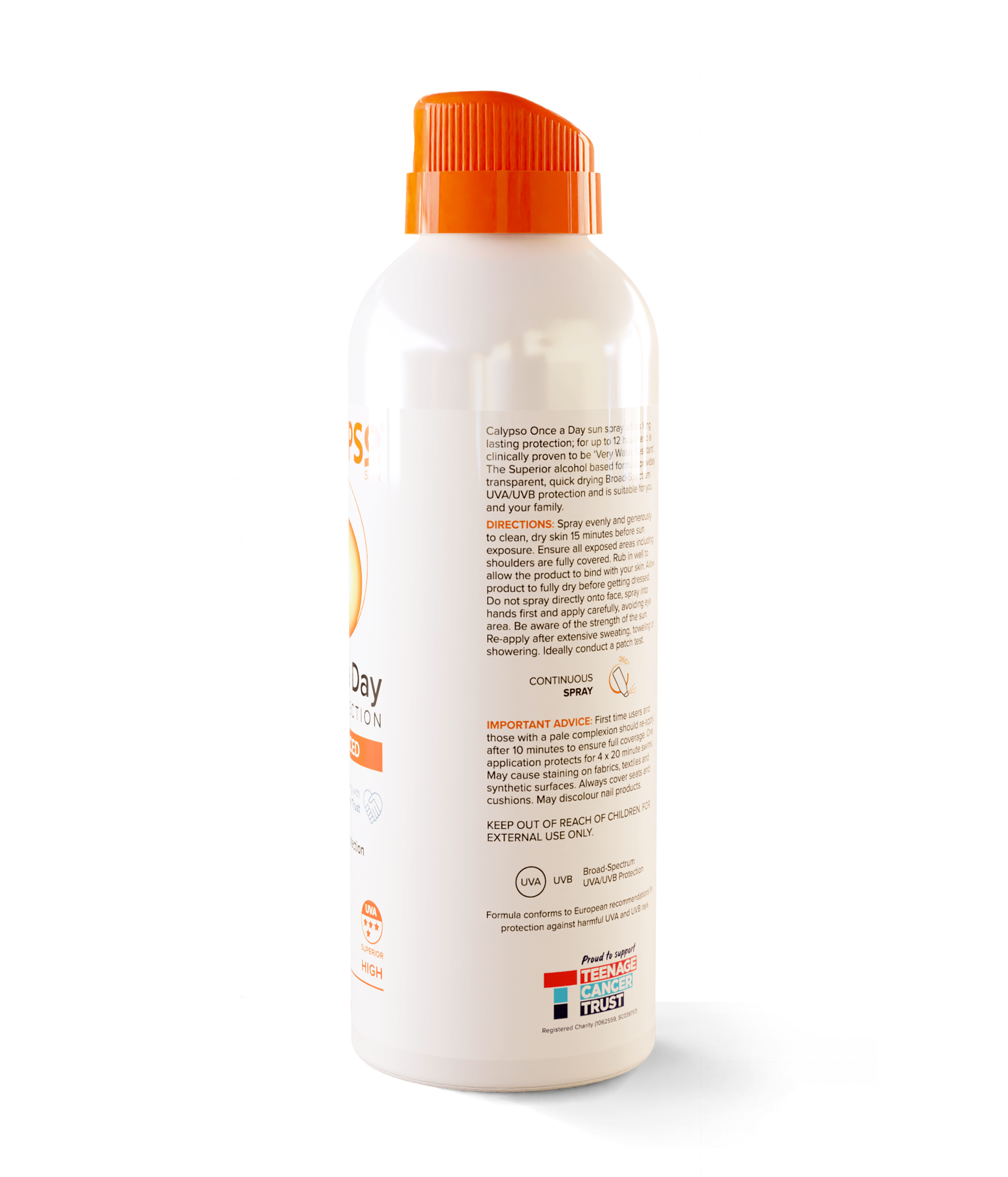 Calypso Once a Day Spray SPF30 right side