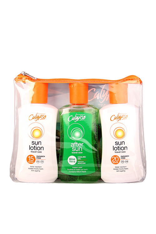 Calypso Travel Pack, Sun Lotion and After Sun